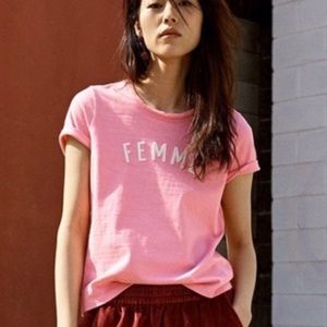 NWT Madewell Pink Femme T-Shirt | M
